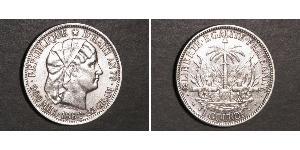 1 Gourde Гаити (1804 - ) Серебро 
