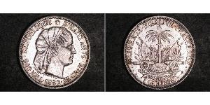 1 Gourde Гаїті (1804 - ) Срібло 