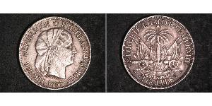 1 Gourde Гаїті (1804 - ) Срібло 