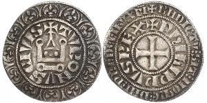1 Groat Francia Argento Filippo IV di Francia (1268 -1314)