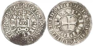 1 Groat Francia Argento Filippo IV di Francia (1268 -1314)