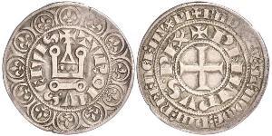 1 Groat Francia Argento Filippo IV di Francia (1268 -1314)