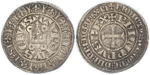 1 Groat Francia Argento Filippo IV di Francia (1268 -1314)