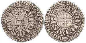 1 Groat Francia Plata Felipe IV de Francia (1268 -1314)