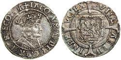 1 Groat Reino de Escocia (843-1707) Plata James V of Scotland (1512-1542)