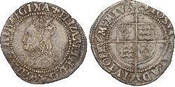 1 Groat Reino de Inglaterra (927-1649,1660-1707) Plata Isabel I (1533-1603)