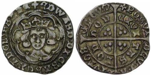 1 Groat Reino de Inglaterra (927-1649,1660-1707) Plata Eduardo IV (1442-1483)