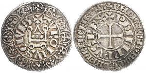 1 Groat Frankreich Silber Philip IV (1268 -1314)