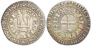 1 Groat Frankreich Silber Philip IV (1268 -1314)