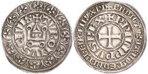 1 Groat Frankreich Silber Philip IV (1268 -1314)