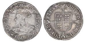 1 Groat Königreich England (927-1649,1660-1707) Silber Maria I. (England)(1516-1558)