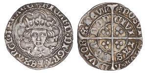 1 Groat Königreich England (927-1649,1660-1707) Silber Richard III (1452 - 1485)