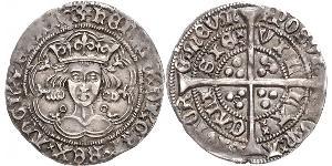 1 Groat Königreich England (927-1649,1660-1707) Silber Heinrich VI (1421-1471)