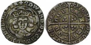 1 Groat Königreich England (927-1649,1660-1707) Silber Edward IV (1442-1483)