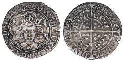 1 Groat Kingdom of England (927-1649,1660-1707) Silver Edward IV (1442-1483)