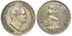 1 Groat United Kingdom of Great Britain and Ireland (1801-1922) Silver William IV (1765-1837)