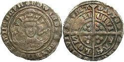 1 Гроут Королівство Англія (927-1649,1660-1707) Срібло Едвард III (1312-1377)