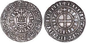 1 Groat 法国 銀 腓力四世 (法兰西)(1268 -1314)