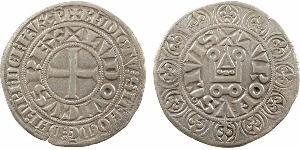 1 Gros Tournois Reino de Francia (843-1791) Plata Felipe V de Francia (1292 - 1322)