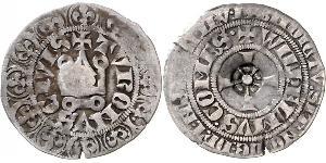 1 Gros Tournois Reino de Francia (843-1791) Plata Felipe V de Francia (1292 - 1322)