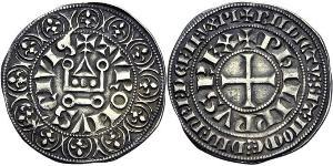 1 Gros Tournois Королевство Франция (843-1791) Серебро Филипп V (король Франции) (1292 - 1322)