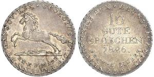 1 Groschen Hanovre Argent 