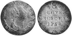1 Groschen Principado de Anhalt-Zerbst  (1544 - 1796) Plata Frederick Augustus, Prince of Anhalt-Zerbst(1734 – 1793)