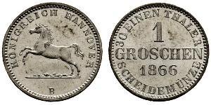 1 Groschen Hannover Silber Georg V. (Hannover) (1819 - 1878)