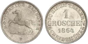 1 Groschen Hannover Silber Georg V. (Hannover) (1819 - 1878)