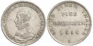 1 Groschen Королівство Пруссія (1701-1918) Срібло Фрідрих Вільгельм III, король Пруссії  (1770 -1840)