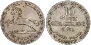 1 Groschen 汉诺威 銀 