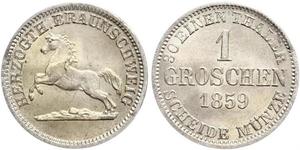 1 Groschen 汉诺威 銀 格奥尔格五世 (汉诺威) (1819 - 1878)