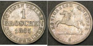 1 Groschen 汉诺威 銀 格奥尔格五世 (汉诺威) (1819 - 1878)