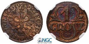 1 Grosh Deuxième République de Pologne (1918 - 1939) Cuivre 