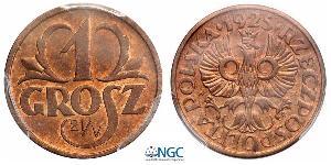 1 Grosh Deuxième République de Pologne (1918 - 1939) Cuivre 