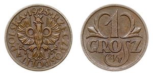 1 Grosh Deuxième République de Pologne (1918 - 1939) Cuivre 