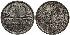 1 Grosh Deuxième République de Pologne (1918 - 1939) Cuivre 