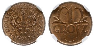 1 Grosh Zweite Polnische Republik (1918 - 1939) Kupfer 