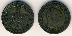 1 Grosh Reino de Prusia (1701-1918) Plata 