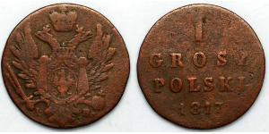 1 Grosh Regno del Congresso (1815-1915) Rame 