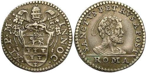 1 Grosso Папская область (752-1870) Серебро Иннокентий XI  (1611-1689)