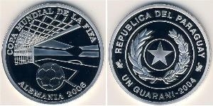 1 Guaraní Paraguay (1811 - ) Argent 