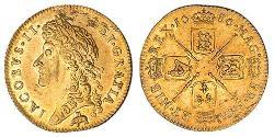 1 Guinea Kingdom of England (927-1649,1660-1707) Gold James II (1633-1701)
