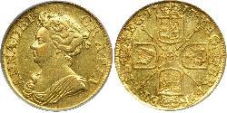 1 Guinea Kingdom of Great Britain (1707-1801) Gold Anne, Queen of Great Britain (1665-1714)