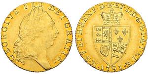 1 Guinea 大不列顛王國 (1707 - 1800) 金 喬治三世 (1738-1820)