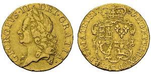 1 Guinea 大不列顛王國 (1707 - 1800) 金 乔治二世 (大不列颠) (1683 - 1760)