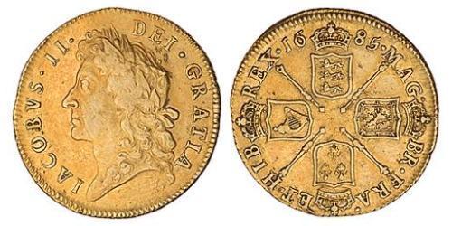 1 Guinea 英格兰王国 金 James II (1633-1701)