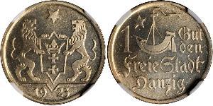 1 Gulden Gdansk (1920-1939) Argent 