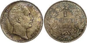 1 Gulden Royaume de Bavière (1806 - 1918) Argent Maximilien II de Bavière(1811 - 1864)