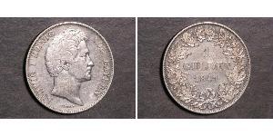 1 Gulden Royaume de Bavière (1806 - 1918) Argent Louis Ier de Bavière(1786 – 1868)